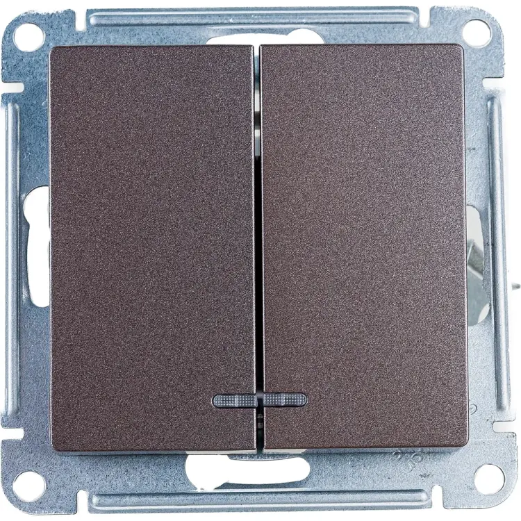 Двухклавишный выключатель Systeme Electric ATLAS DESIGN ATN000653