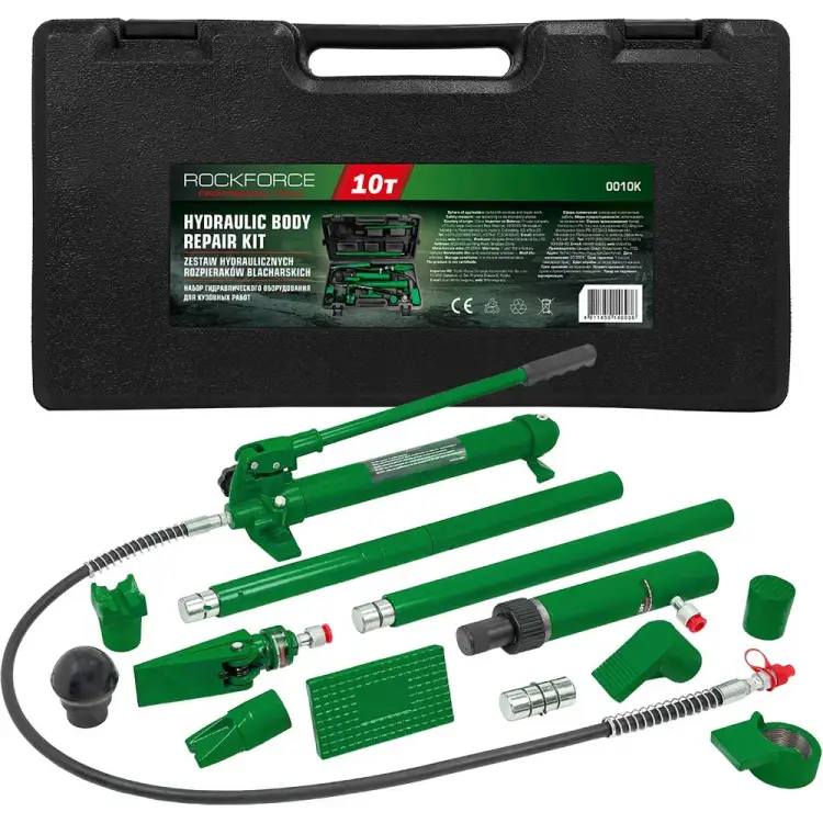 Набор гидравлического оборудования для кузовных работ Rockforce RF-0010K(60740) Набор гидравлического оборудования для кузовных работ Rockforce RF-0010K(60740)