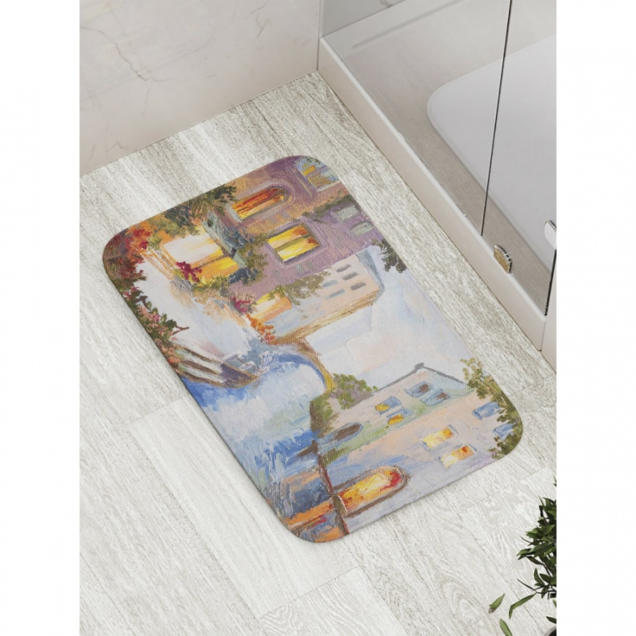 Противоскользящий коврик для ванной, сауны, бассейна JOYARTY Венецианский дворик