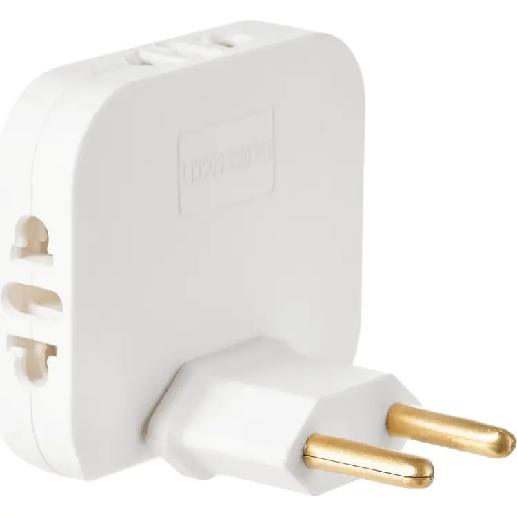 Облегченный сетевой электрический тройник в розетку idealim 017