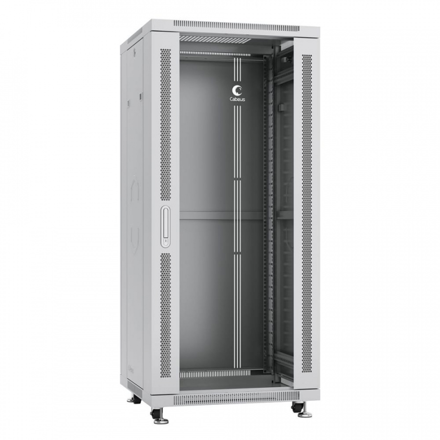 Напольный монтажный телекоммуникационный шкаф для оборудования 27U Cabeus SH-05C-27U60/80