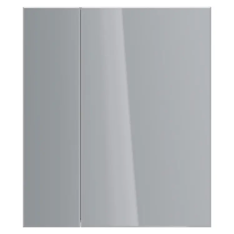 Шкаф зеркальный Lemark UNIVERSAL 70x80 см, 2-х дверный, цвет корпуса белый глянец LM70ZS-U