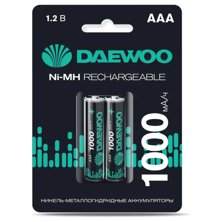 Аккумулятор DAEWOO AAA (1000mAh) Ni-MH BL-2 5043176