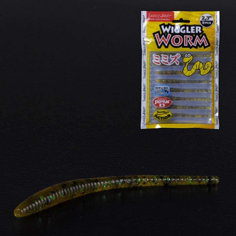 Съедобные искусственные слаги Lucky John LJ Pro Series WIGGLER WORM