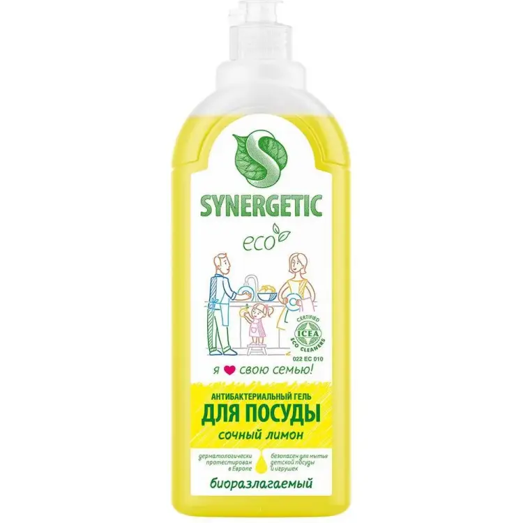Концентрированное средство для мытья посуды и фруктов SYNERGETIC 4613720438884
