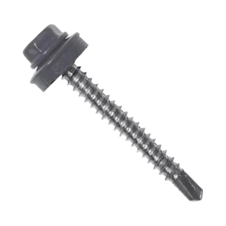 Кровельный саморез Bohrer ПРОМ 4.8x70 RAL7024 серый графит 3000 шт. SKRAL-4.8х70RAL7024