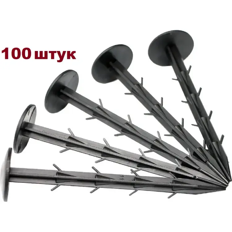 Садовый колышек для крепления геоткани, пленки, спанбонда ГеоПластБорд K150.100.PP