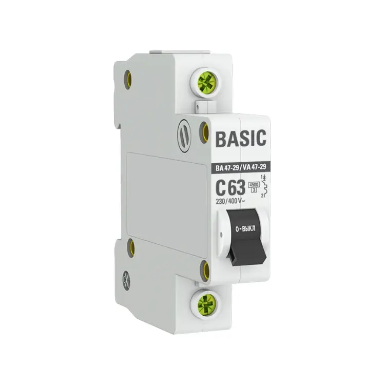 Автоматический выключатель EKF Basic ВА 47-29 mcb4729-1-63C