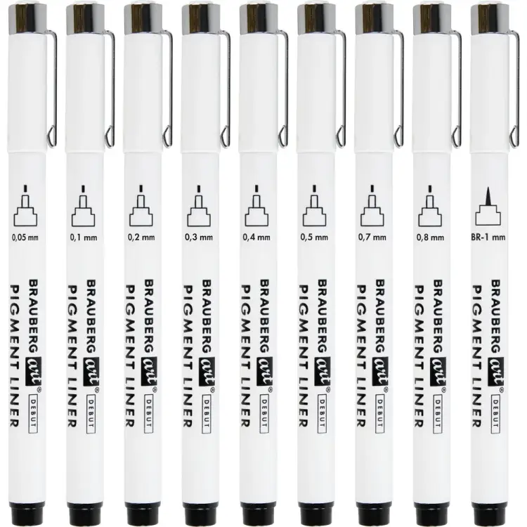 Капиллярные ручки линеры BRAUBERG 143944