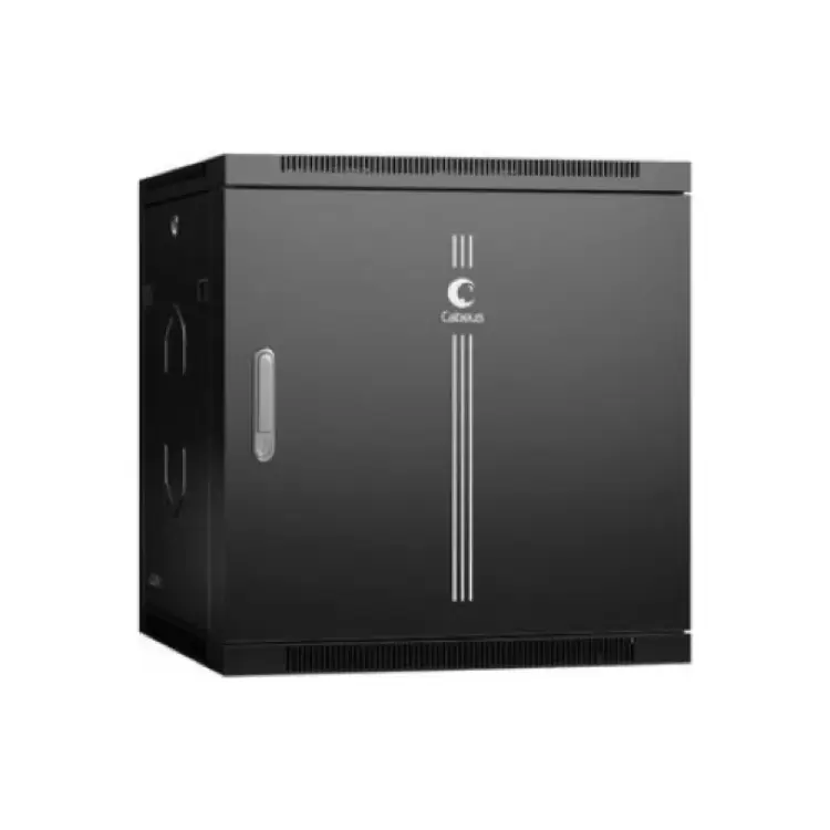 Телекоммуникационный настенный разобранный шкаф Cabeus SH-05F-12U60/60m-R-BK Телекоммуникационный настенный разобранный шкаф Cabeus SH-05F-12U60/60m-R-BK