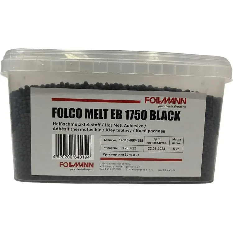 Клей Follmann FOLCO MELT EB 1750 BLACK 14340-009-558 Клей Follmann FOLCO MELT EB 1750 BLACK 14340-009-558