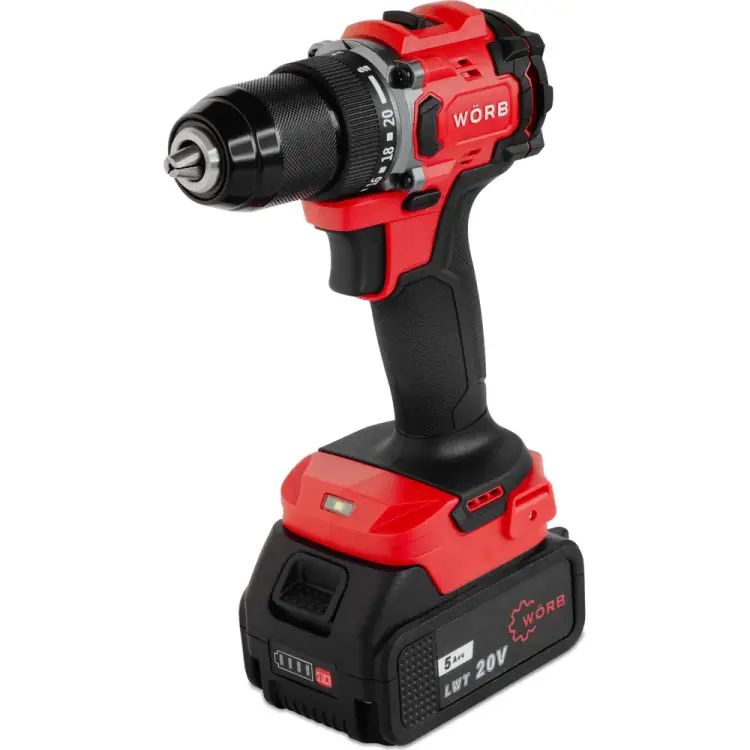 Аккумуляторная дрель шуруповерт WÖRB GSB-2036E-2LI Аккумуляторная дрель шуруповерт WÖRB GSB-2036E-2LI