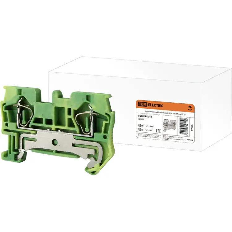 Безвинтовой клеммный зажим TDM ELECTRIC ЗКБ SQ0822-0010