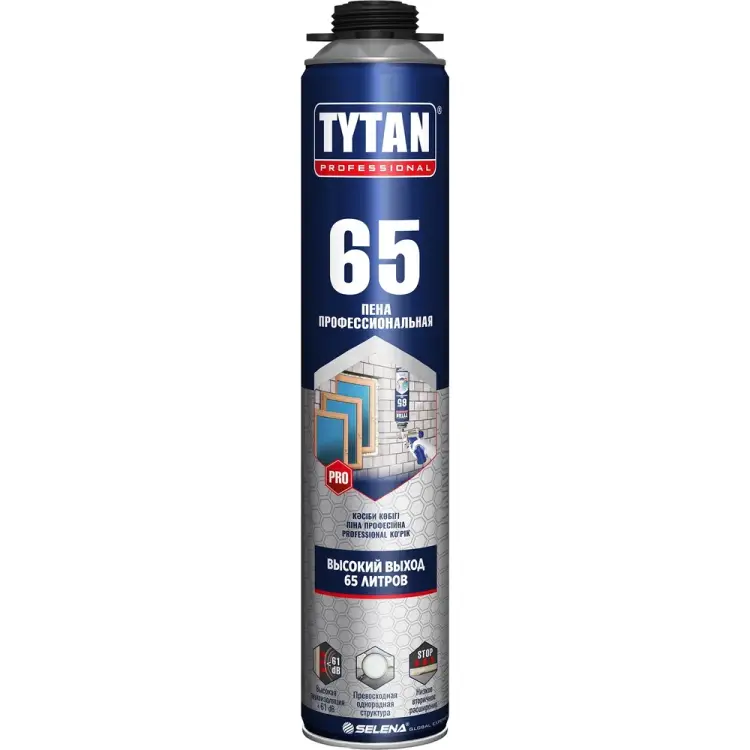 Профессиональная летняя монтажная пена Tytan PROFESSIONAL 65 O2 16951