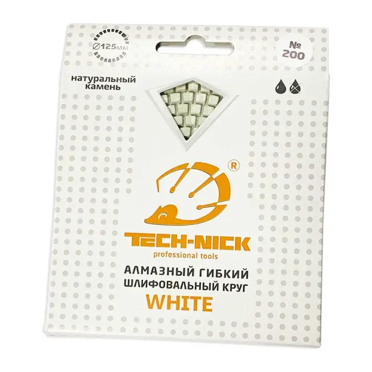 Гибкий шлифовальный алмазный круг TECH-NICK АГШК WHITE NEW 128.120.6752 Гибкий шлифовальный алмазный круг TECH-NICK АГШК WHITE NEW 128.120.6752