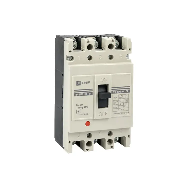 Автоматический выключатель EKF ВА-99М PROxima mccb99-4P5In100-63m