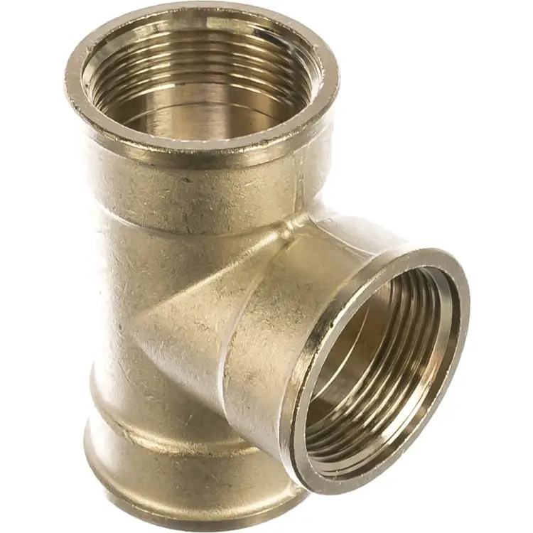 Никелированный тройник STOUT RG008Q0QT0517P