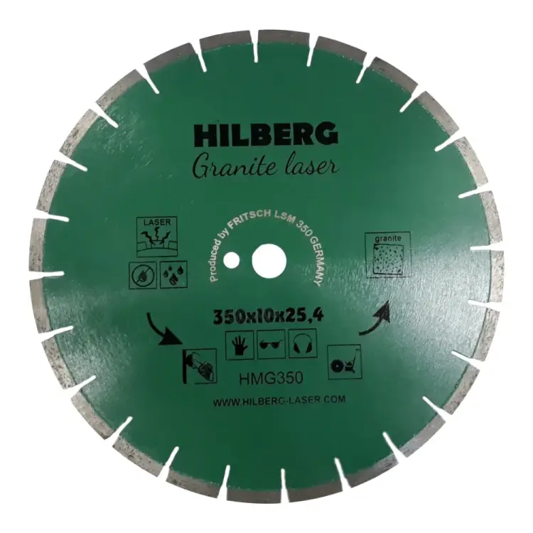 Отрезной алмазный диск Hilberg Hilberg Гранит Лазер HMG350 Отрезной алмазный диск Hilberg Hilberg Гранит Лазер HMG350