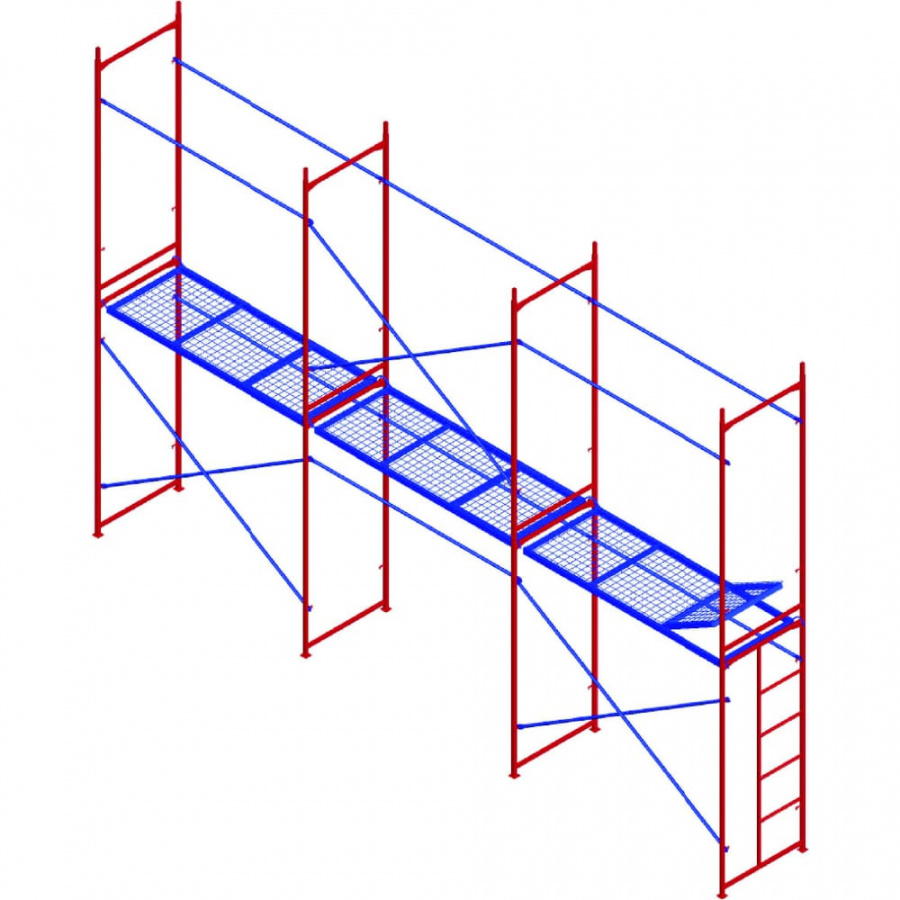 Комплект рамных лесов Мега 772