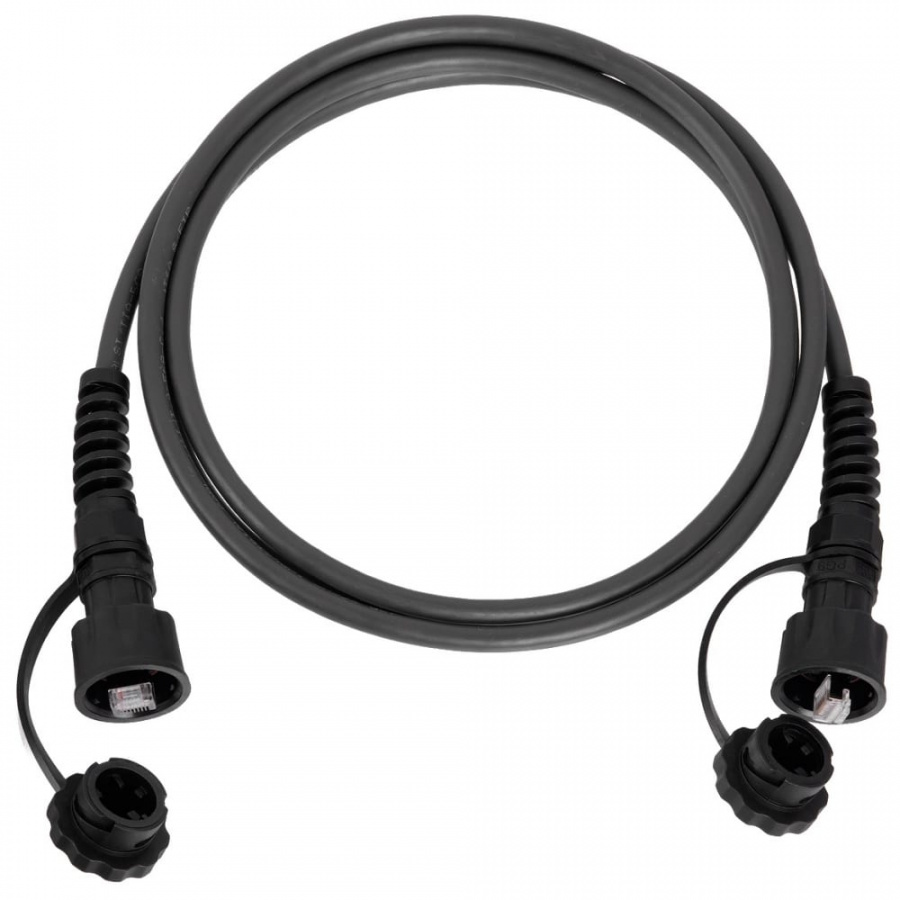 Индустриальный коммутационный шнур F/UTP NIKOMAX NMC-PC4SE55B-020-IS-BK