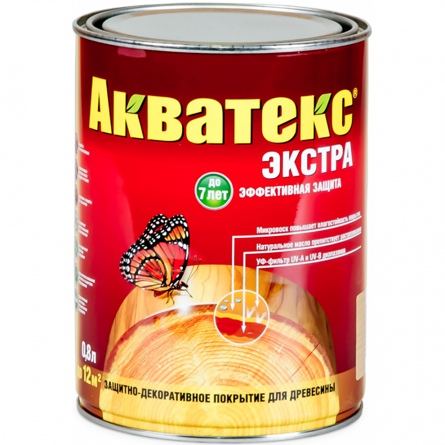 Защитно-декоративное покрытие для древесины Рогнеда экстра