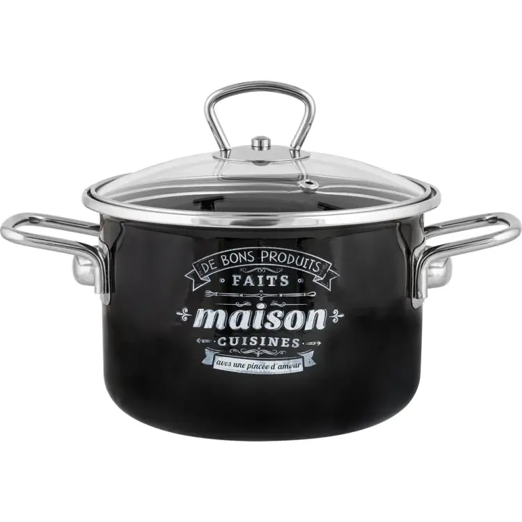 Цилиндрическая эмалированная кастрюля appetite Maison 1SD165S Maison Цилиндрическая эмалированная кастрюля appetite Maison 1SD165S Maison