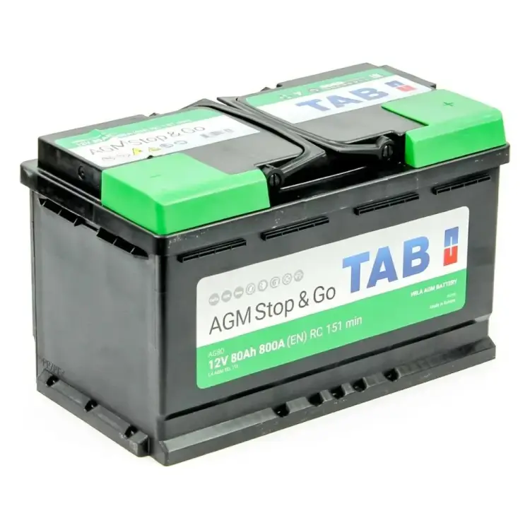 Аккумуляторная батарея TAB AGM Stop&Go 6СТ-80.0 213080