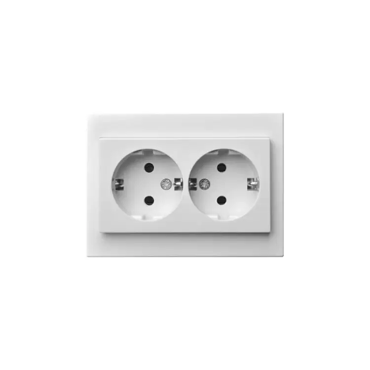 Двойная розетка LIREGUS Эпсилон IKL 16-005/405 E/B 28-021