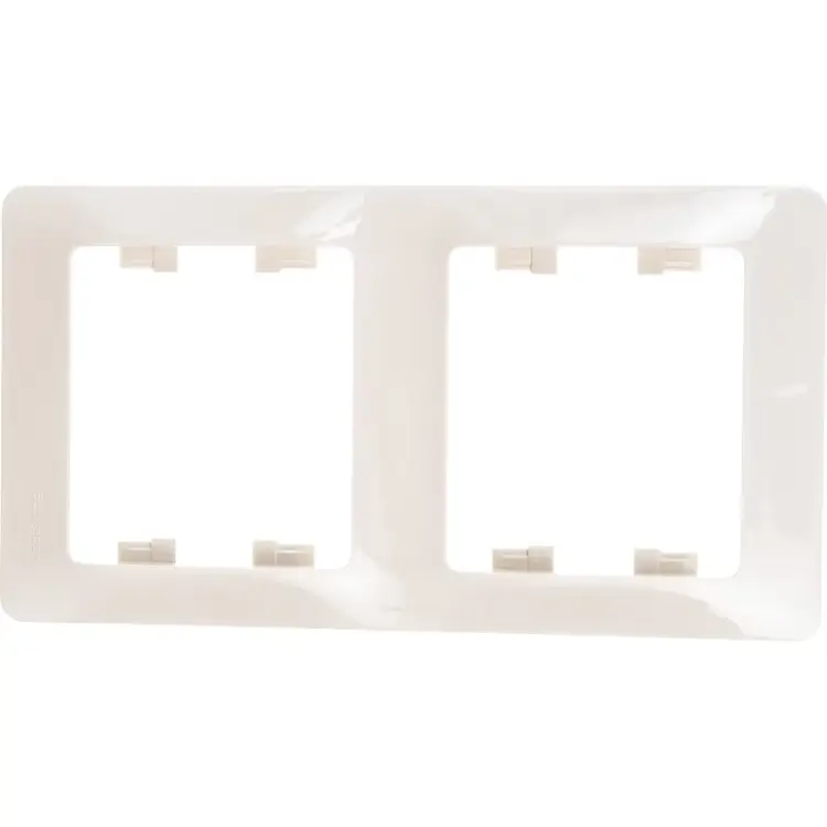 Вертикальная двухместная рамка Systeme Electric GLOSSA GSL000206