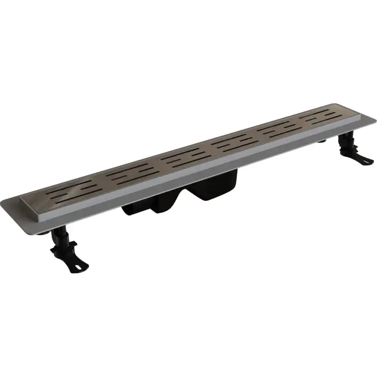 Душевой лоток RGW Drain Leo-20-80 прямой 800 хром Ø 50 мм на ножках, сифон 60212080-01