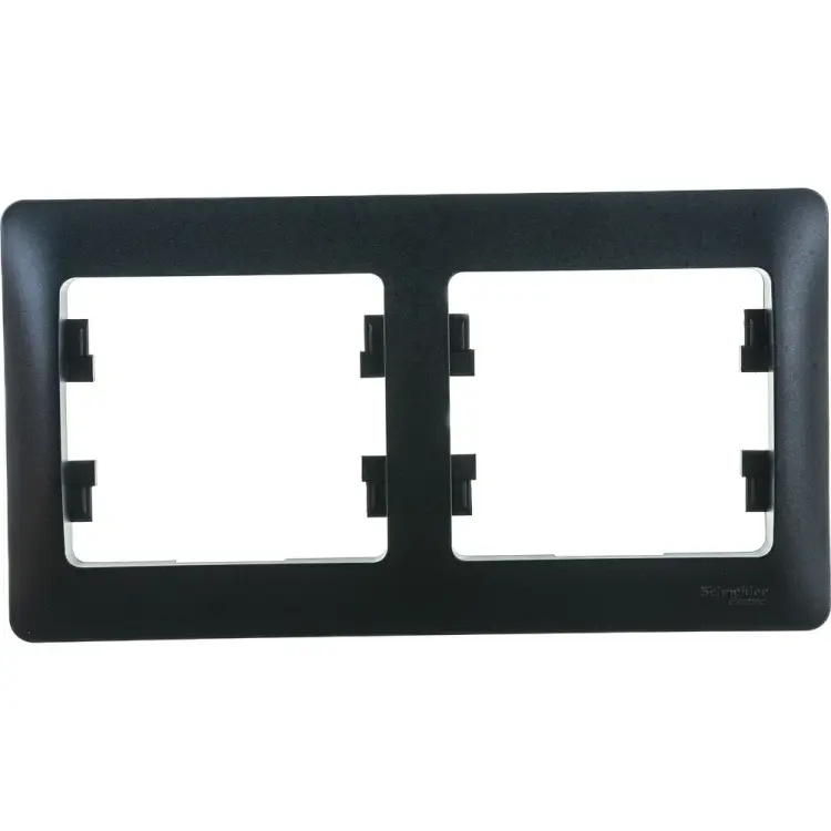 Горизонтальная двухпостовая рамка Systeme Electric GLOSSA GSL000702