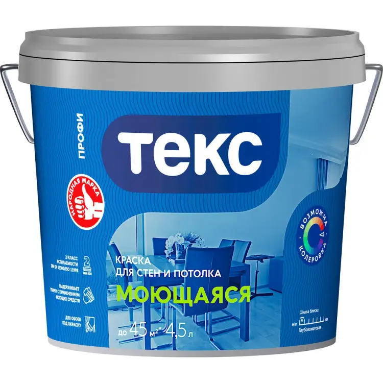 Моющаяся вододисперсионная краска Текс профи 700000437