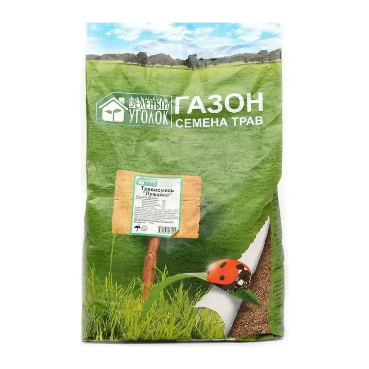 Травосмесь газона семена Зеленый уголок Лужайка 4660001291119