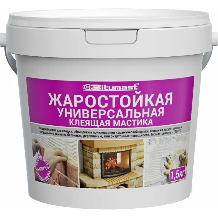 Универсальная жаростойкая клеящая мастика Bitumast 4607952905498 Универсальная жаростойкая клеящая мастика Bitumast 4607952905498