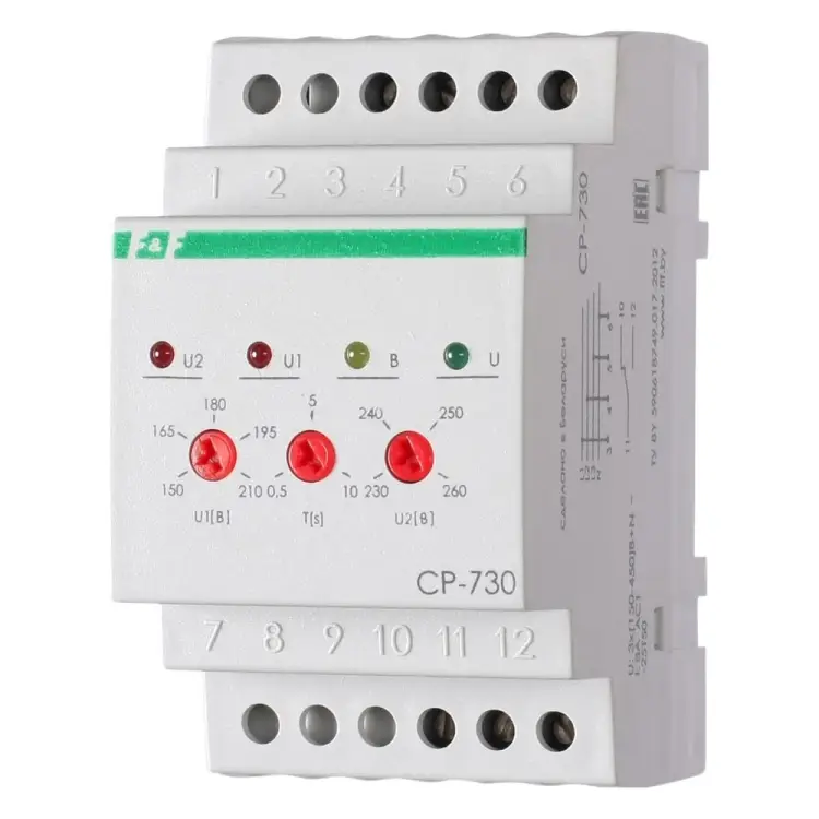 Реле напряжения Евроавтоматика F&F CP-730 EA04.009.004