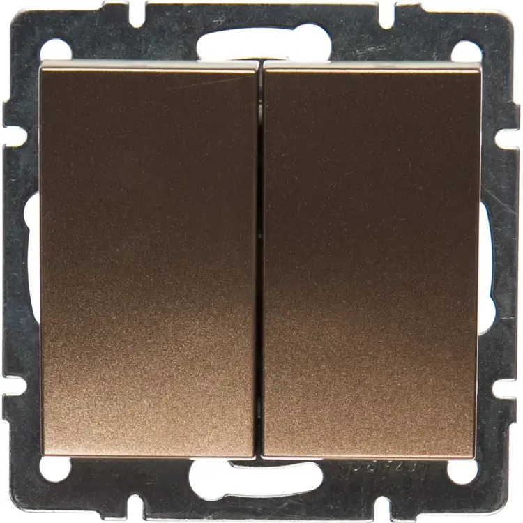 Двойной выключатель Lezard RAIN 703-3188-101