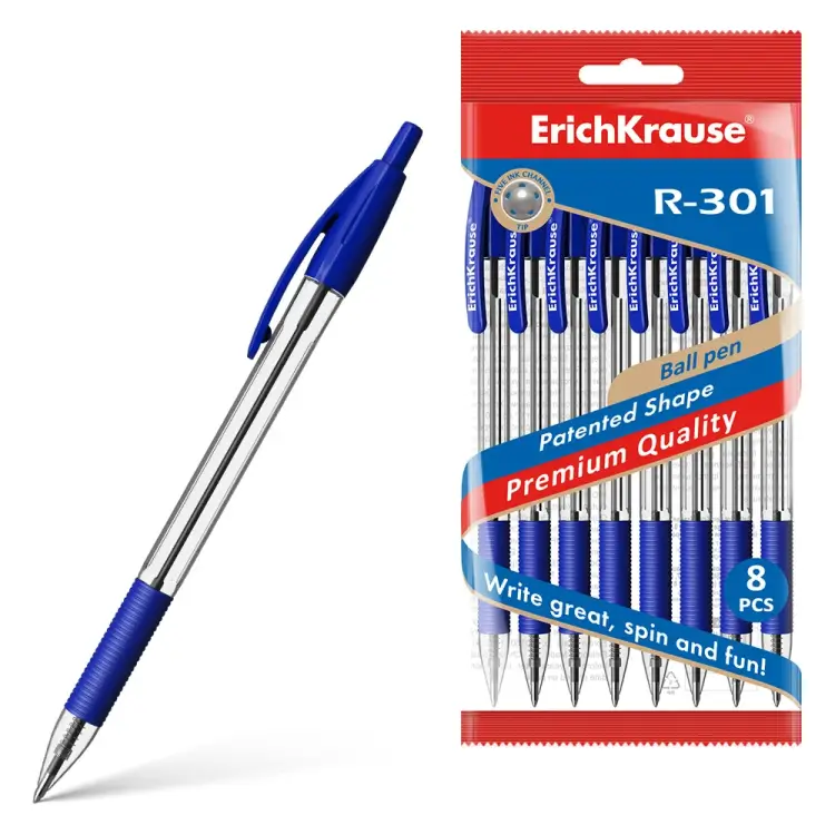 Набор шариковых автоматических ручек ErichKrause R-301 Classic Matic&Grip 56618