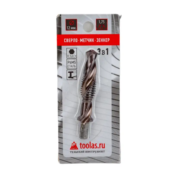 Метчик/сверло/зенкер TOOLAS 13015
