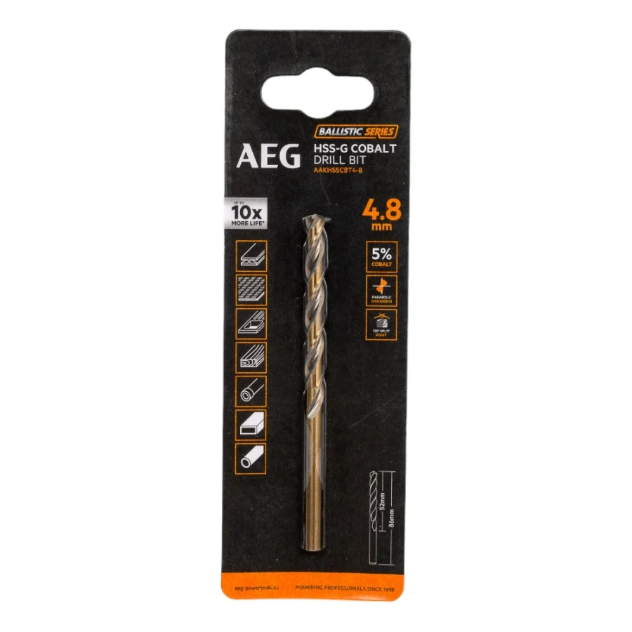 Сверло AEG AAKHSSCBT4-8 4932479331