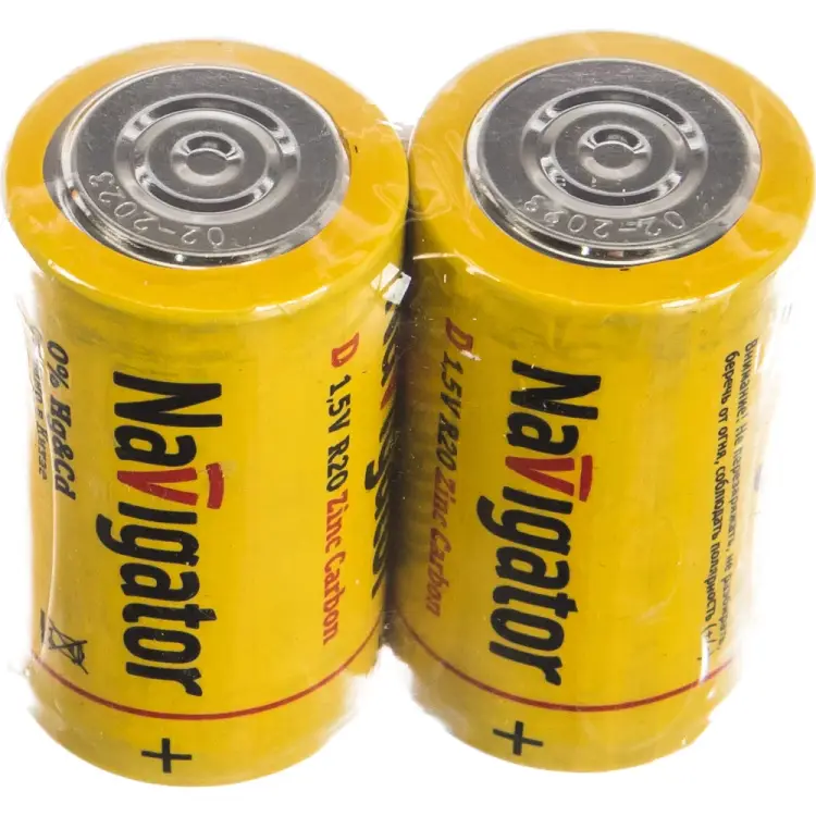 Батарейка Navigator 94 761 NBT-NS-R20-SH2 4607136947610 149239