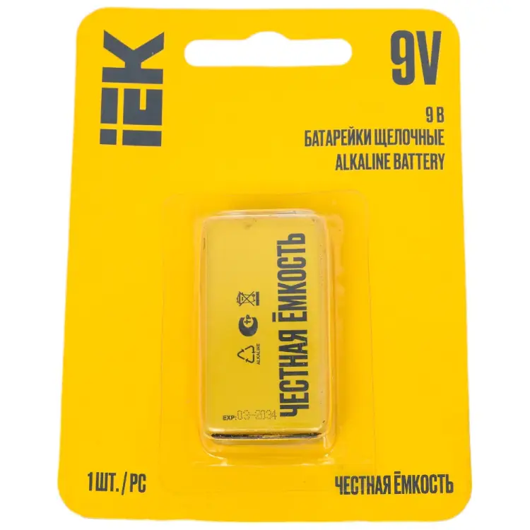 Щелочная батарейка IEK alkaline ABT-6LR619V-OP-L01