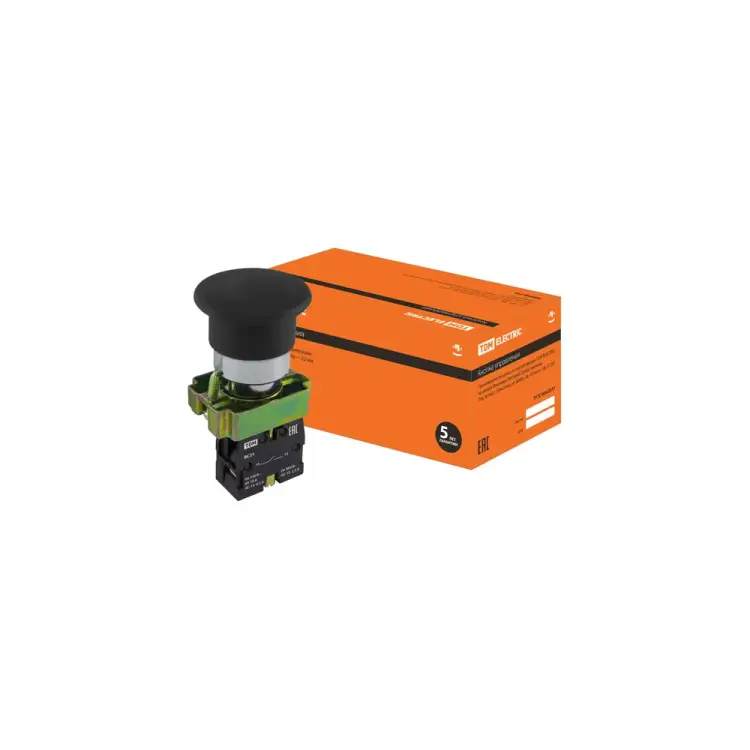 Кнопка TDM ELECTRIC BC21 Грибок SQ0704-0042