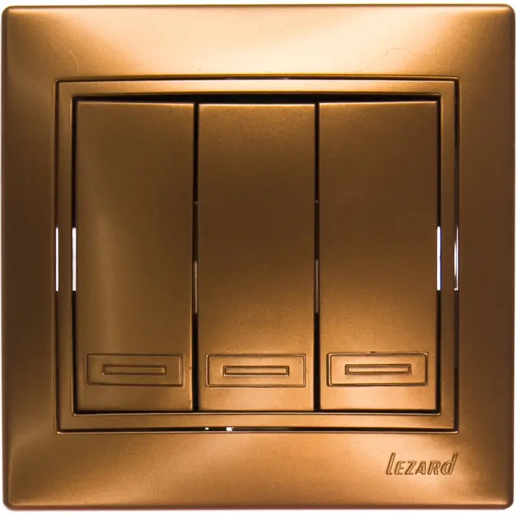 Тройной выключатель Lezard MIRA 701-1313-109