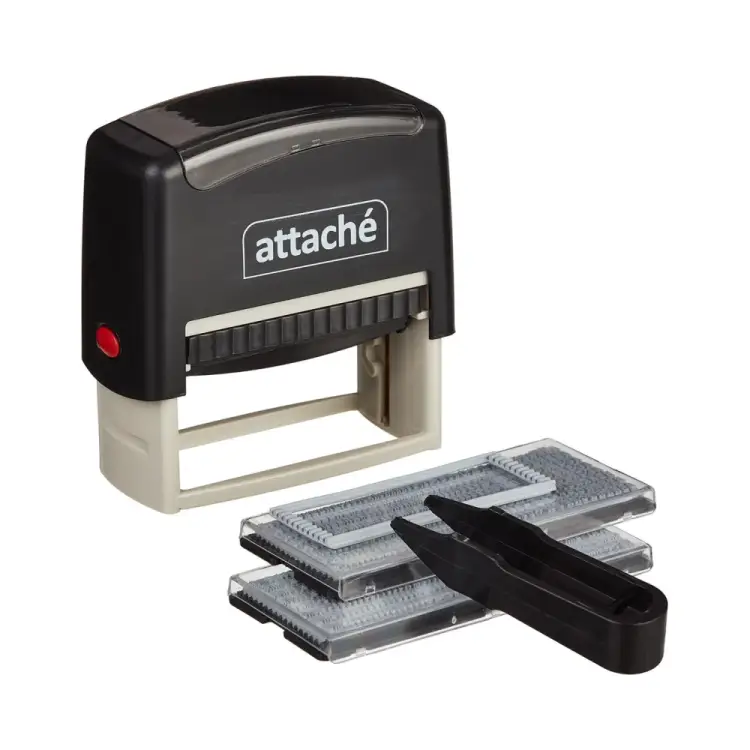 Пластиковый самонаборный штамп Attache 1348208