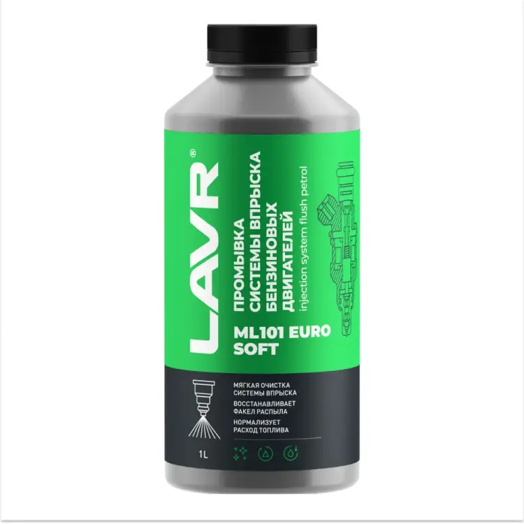 Промывка систем впрыска бензиновых двигателей LAVR ML101 EURO 1000 мл Ln2007