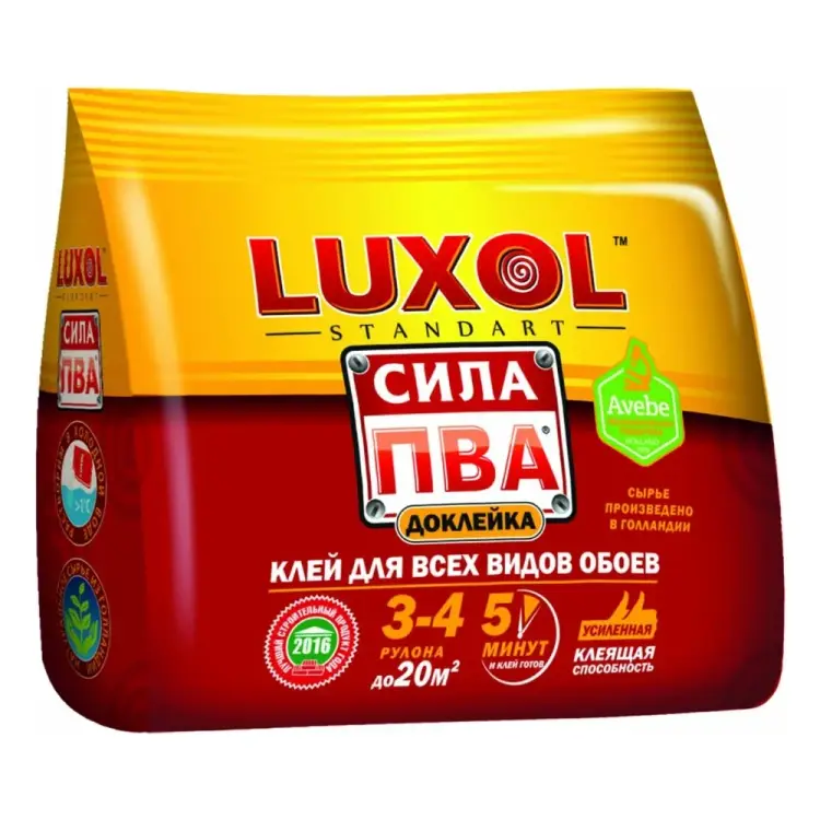 Обойный клей LUXOL Standart сила ПВА сила ПВА (Standart) 100г. Обойный клей LUXOL Standart сила ПВА сила ПВА (Standart) 100г.