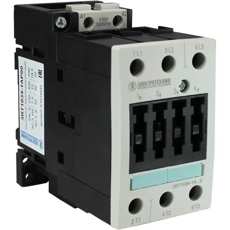 Электромагнитный контактор Электротехник 3RT1034-1AP00 ET014593