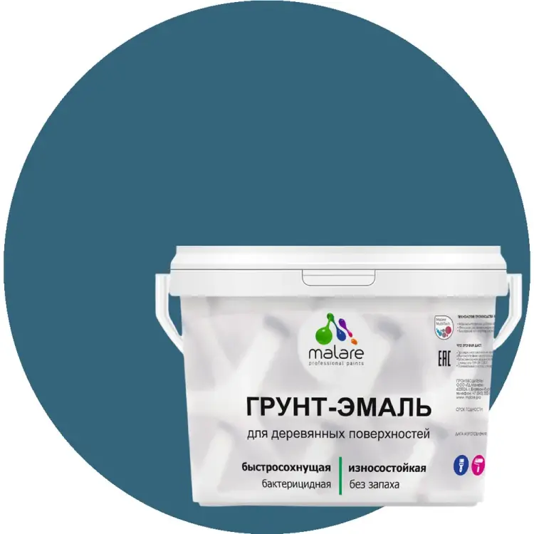 Матовая грунт-эмаль для деревянных поверхностей MALARE 2036752344480 Матовая грунт-эмаль для деревянных поверхностей MALARE 2036752344480