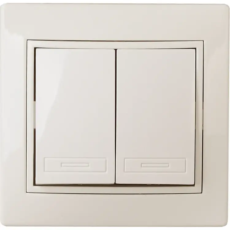 Двухклавишный выключатель Intro Plano 1-104-02 Б0053760