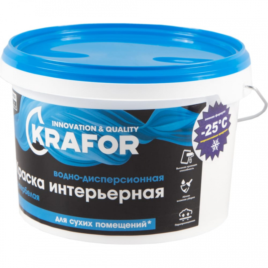 Интерьерная водно-дисперсная краска KRAFOR 26959